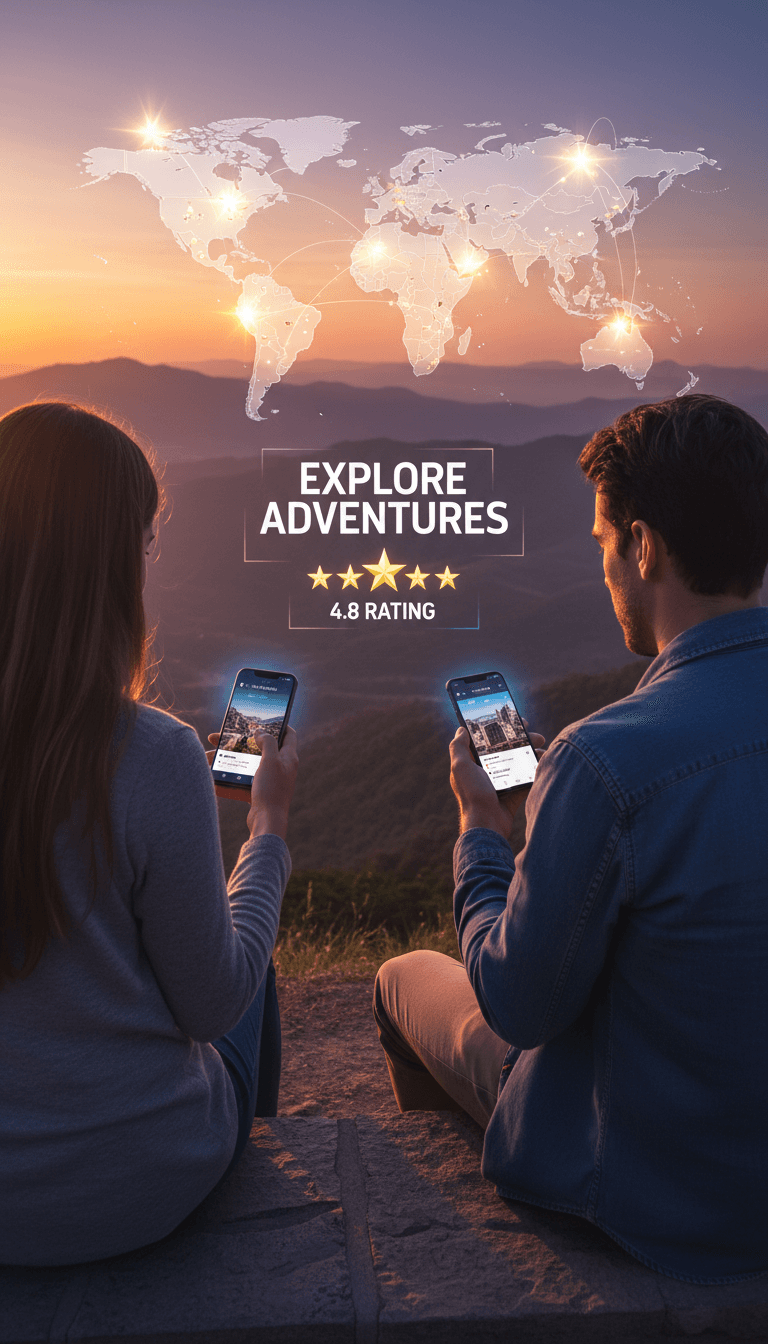 Travelers rating global destinations with professional and casual reviews on GlobeGuru platform