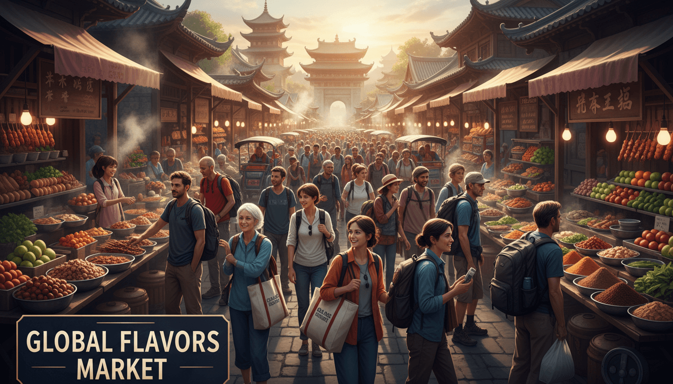 Travelers discovering local markets and cultural experiences at a popular tourist destination